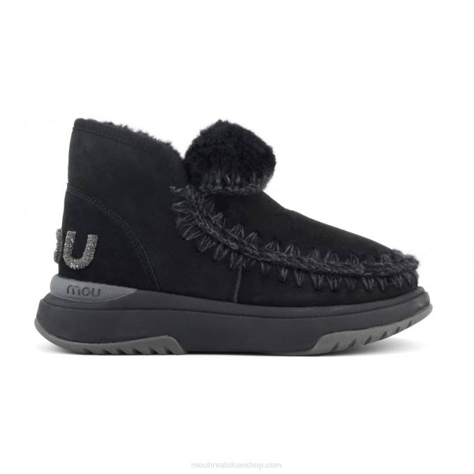 crno Mou žene eskimo jogger svjetlucavi logotip Z46H757