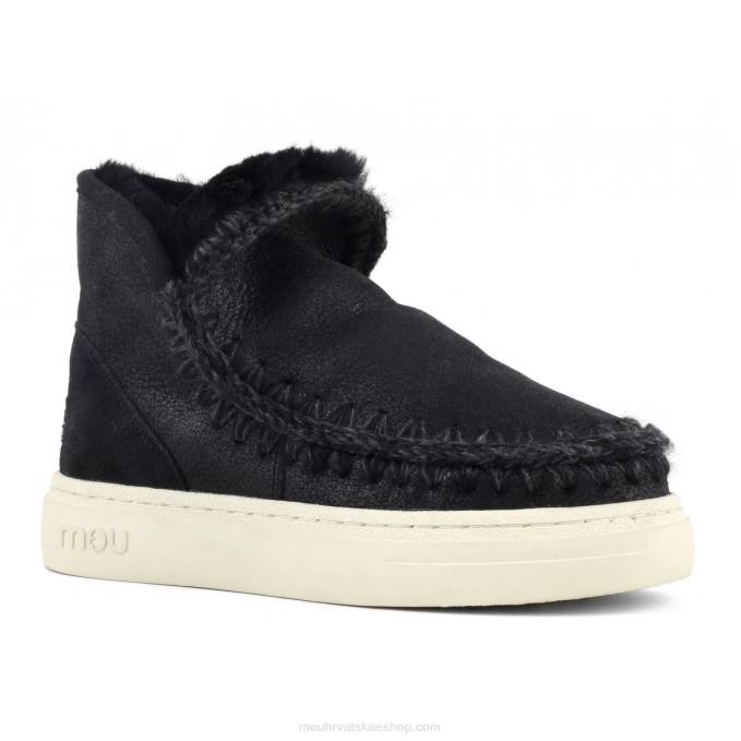 napuknuto crno/sivo Mou žene eskimo tenisice bold 743 Z46H746