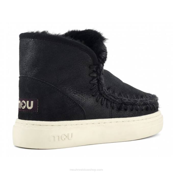 napuknuto crno/sivo Mou žene eskimo tenisice bold 743 Z46H746