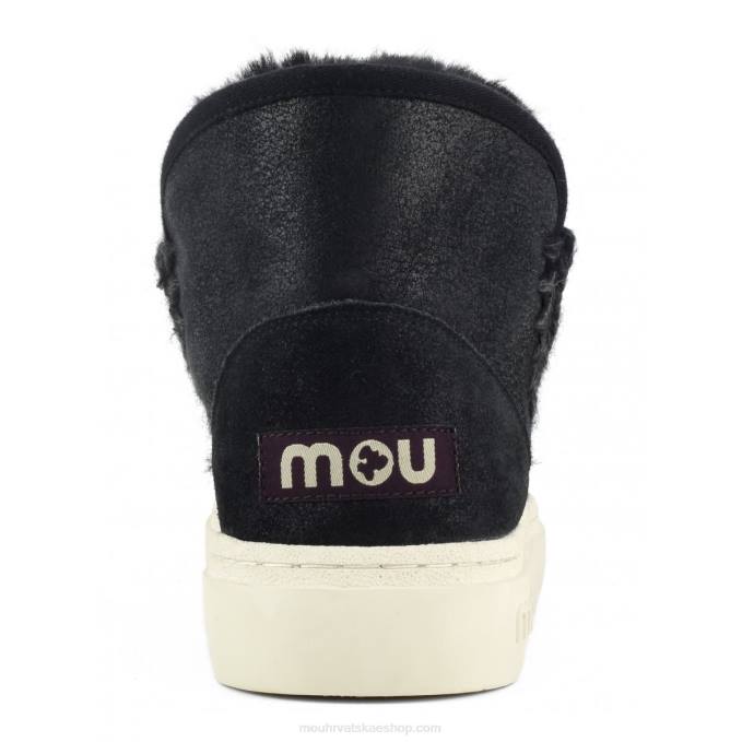 napuknuto crno/sivo Mou žene eskimo tenisice bold 743 Z46H746
