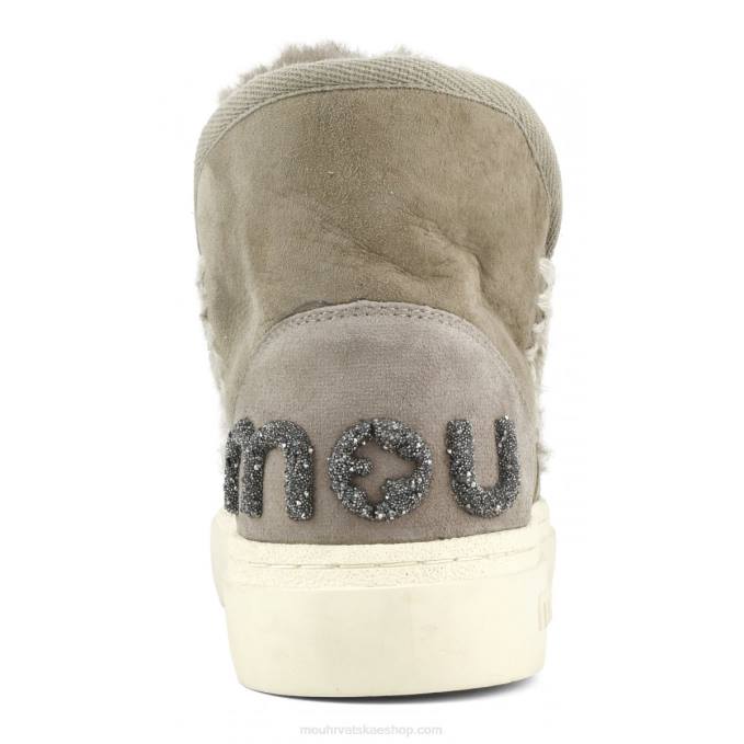 slonova siva Mou žene eskimo tenisice podebljani svjetlucavi logotip Z46H730