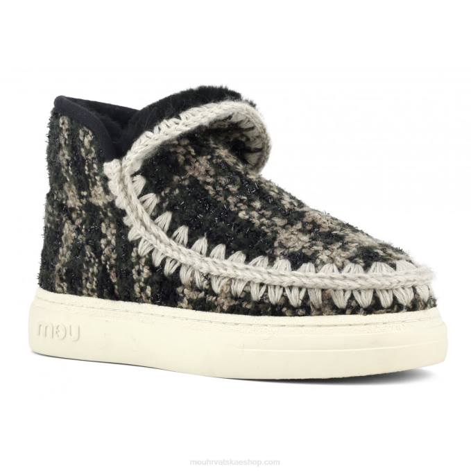 tartan lurex zelena Mou žene eskimo tenisice bold 749 Z46H753