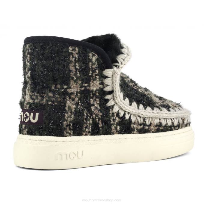 tartan lurex zelena Mou žene eskimo tenisice bold 749 Z46H753