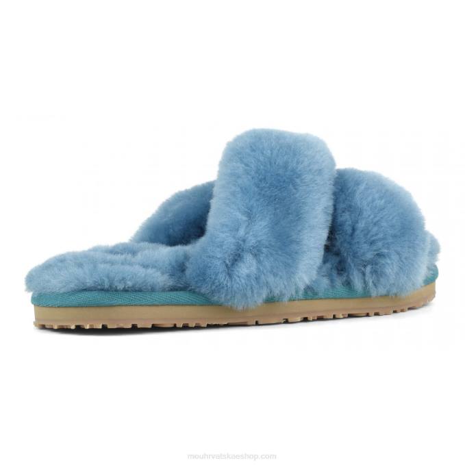 Biskajski zaljev Mou žene criss-cross fur slide papuča Z46H481