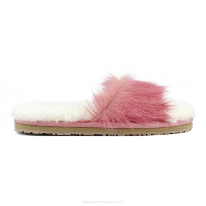 duga kosa poni roza fuxia Mou žene duga kosa ponyskin fur slide papuča Z46H500