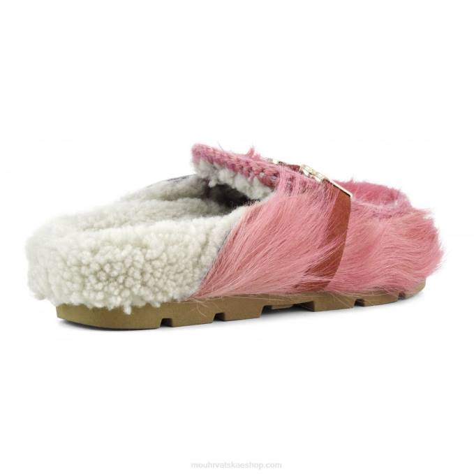 duga kosa poni roza fuxia Mou žene zimski bio tobogan duga kosa ponyskin Z46H418