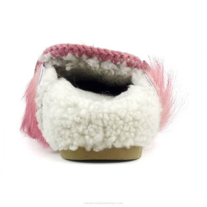 duga kosa poni roza fuxia Mou žene zimski bio tobogan duga kosa ponyskin Z46H418