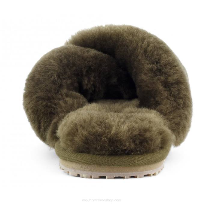 mility Mou žene criss-cross fur slide papuča Z46H472