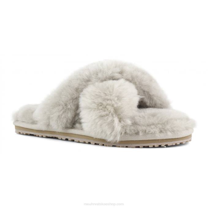 pijesak Mou žene criss-cross fur slide papuča Z46H474