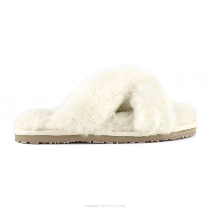 vanilija Mou žene criss-cross fur slide papuča Z46H477