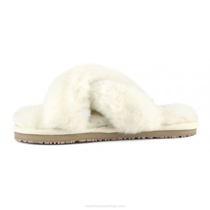 vanilija Mou žene criss-cross fur slide papuča Z46H477