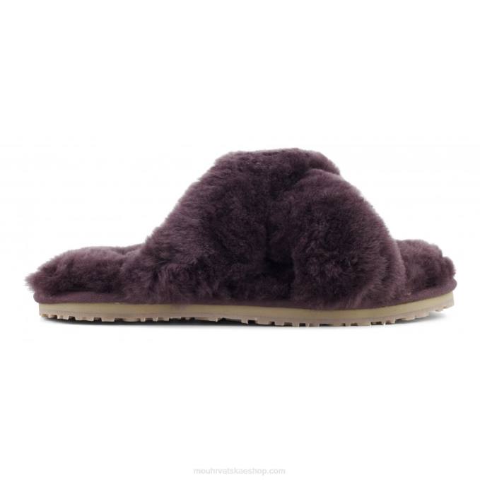 vino Mou žene criss-cross fur slide papuča Z46H478
