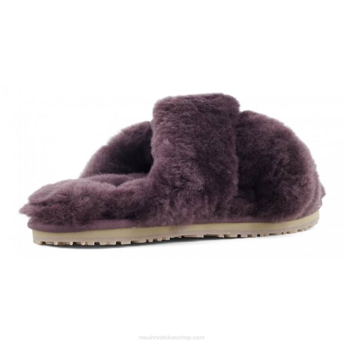 vino Mou žene criss-cross fur slide papuča Z46H478