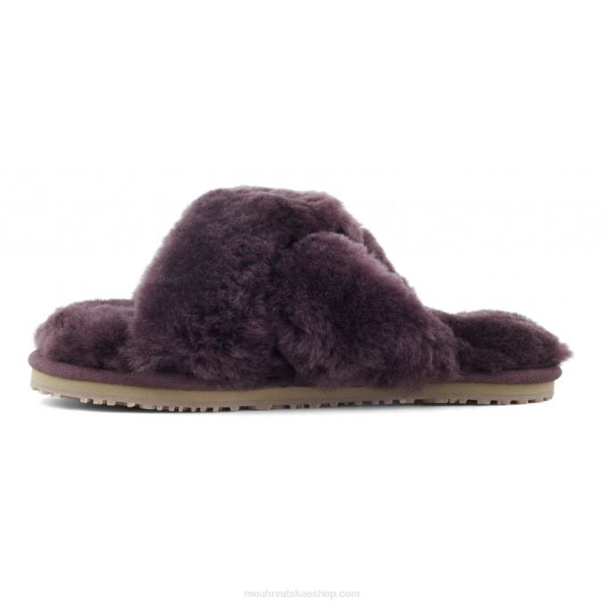 vino Mou žene criss-cross fur slide papuča Z46H478