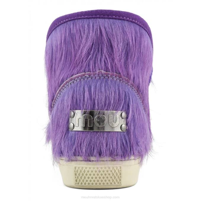 duga kosa poni ljubičasta Mou žene eskimo tenisica duga kosa ponyskin Z46H678