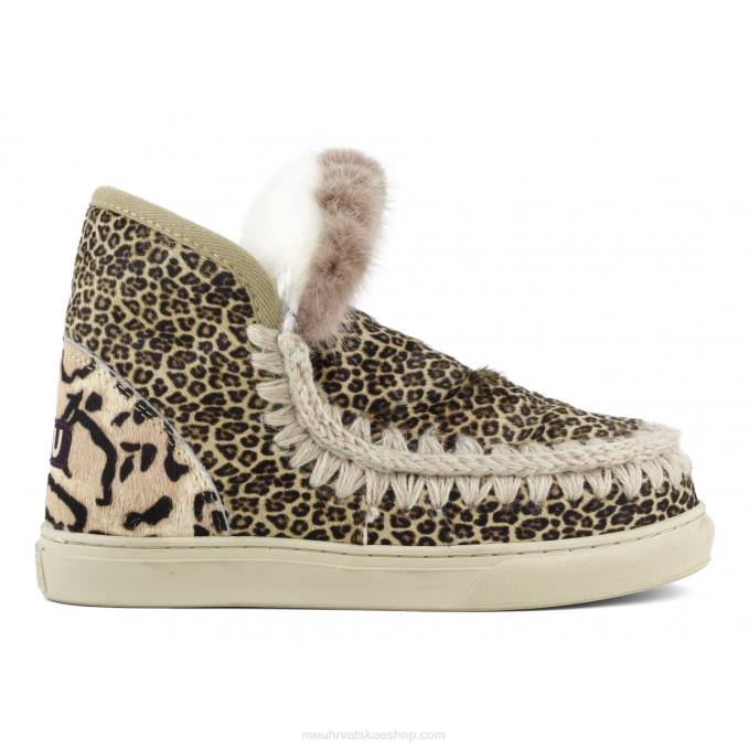 ponyskin mali gepard leo Mou žene eskimo tenisice ponyskin mix patchwork Z46H657