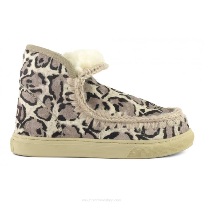 veliki leopard bijeli Mou žene eskimske tenisice ponyskin Z46H674