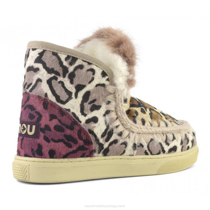 veliki leopard pijesak Mou žene eskimo tenisice ponyskin mix patchwork Z46H655