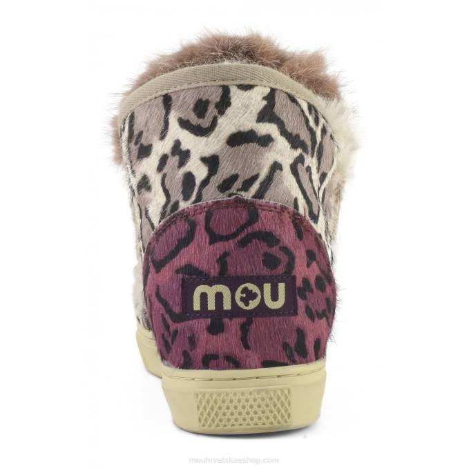 veliki leopard pijesak Mou žene eskimo tenisice ponyskin mix patchwork Z46H655