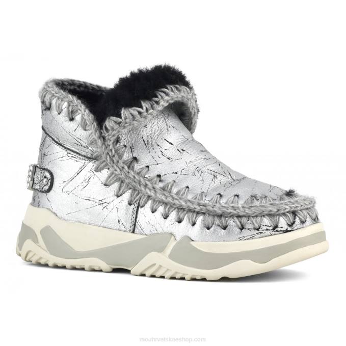 isprekidana metalik srebrna Mou žene eskimo trainer kamenčići Z46H695