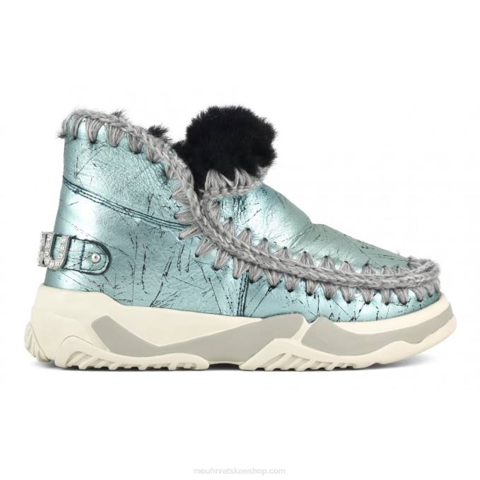 uznemireno metalik zelena Mou žene eskimo trainer kamenčići Z46H694