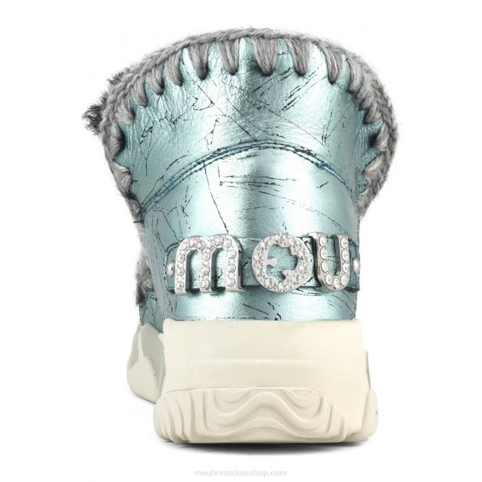 uznemireno metalik zelena Mou žene eskimo trainer kamenčići Z46H694