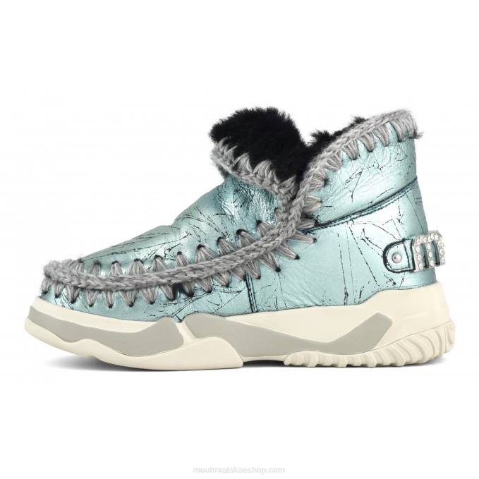 uznemireno metalik zelena Mou žene eskimo trainer kamenčići Z46H694