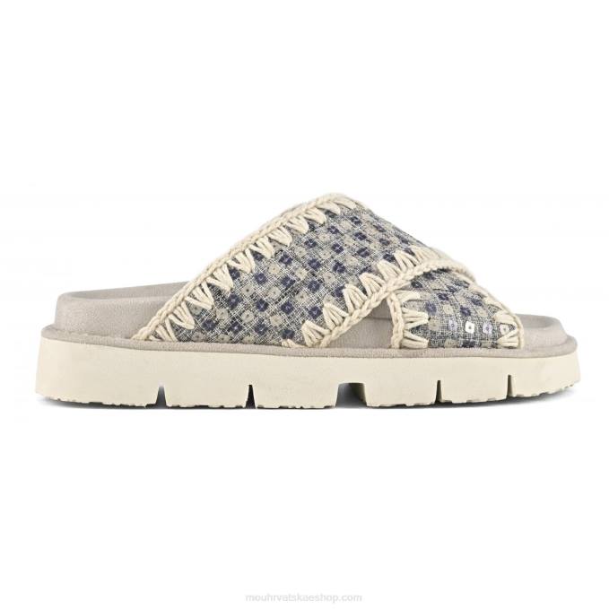 morski Mou žene criss-cross bio sandal traper i šljokice Z46H150