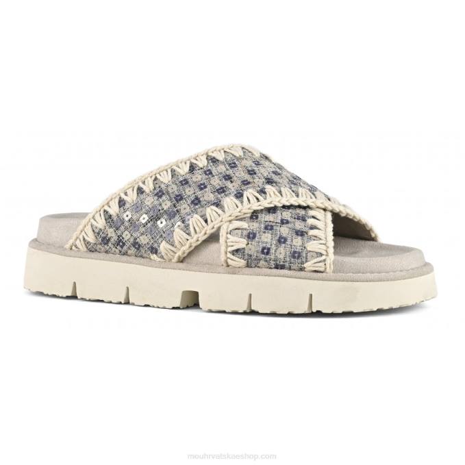 morski Mou žene criss-cross bio sandal traper i šljokice Z46H150