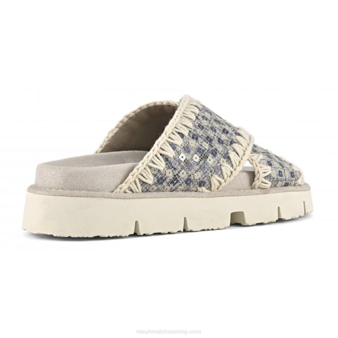 morski Mou žene criss-cross bio sandal traper i šljokice Z46H150