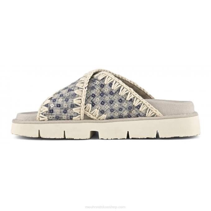 morski Mou žene criss-cross bio sandal traper i šljokice Z46H150
