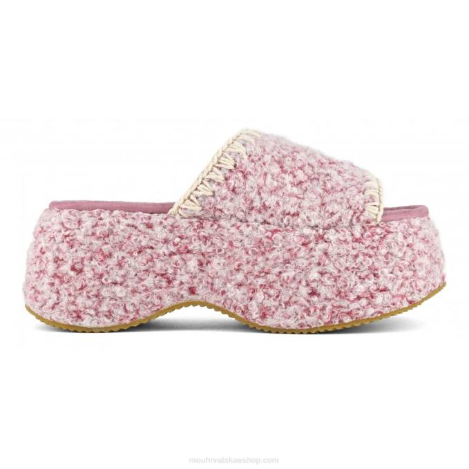 ružičasta Mou žene chunky flatform slajd Z46H140