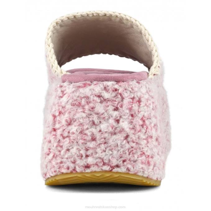 ružičasta Mou žene chunky flatform slajd Z46H140