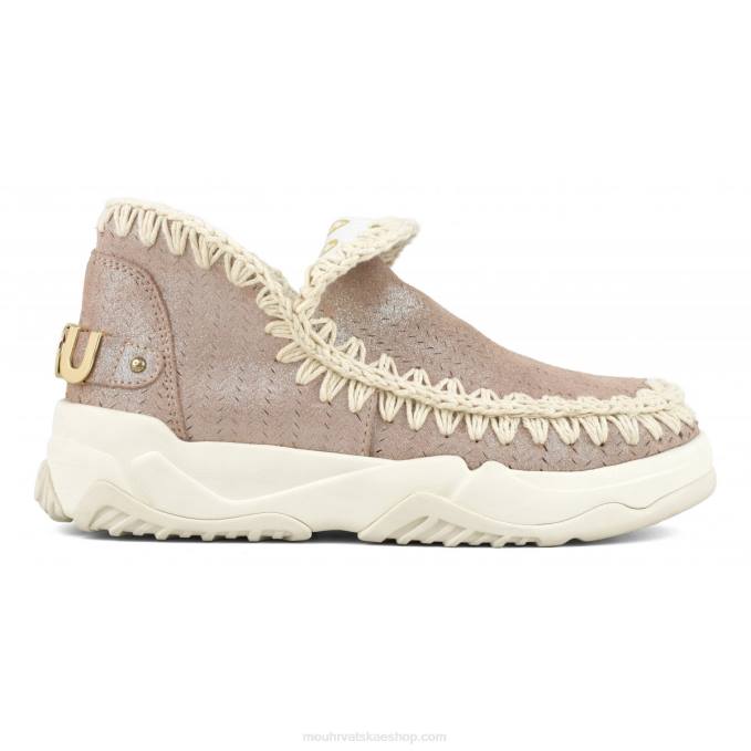 mikrosvjetlucavi ružičasto smeđi Mou žene eskimo trainer mikrosvjetlucavi Z46H75