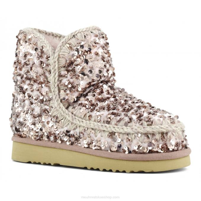 šljokice roze bež Mou žene eskimo 18 šljokica cvijet Z46H377