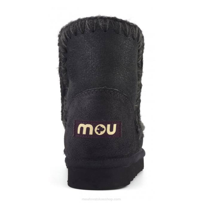 napuknuto crno/sivo Mou žene eskimo 18 kristalnih zvijezda Z46H398