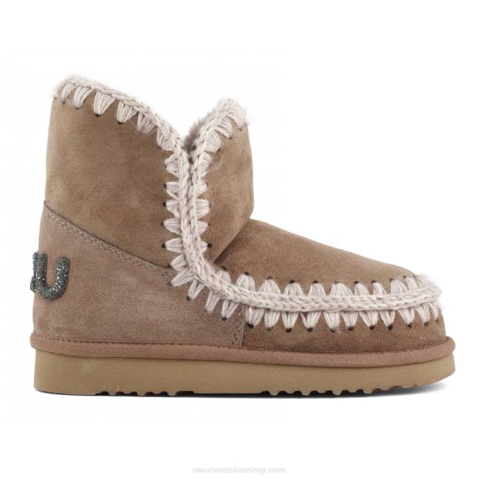 ružičasto smeđa Mou žene eskimo 18 svjetlucavi logo Z46H235