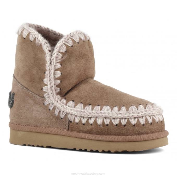 ružičasto smeđa Mou žene eskimo 18 svjetlucavi logo Z46H235