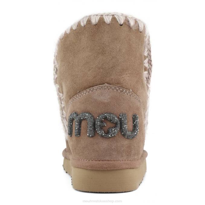 ružičasto smeđa Mou žene eskimo 18 svjetlucavi logo Z46H235