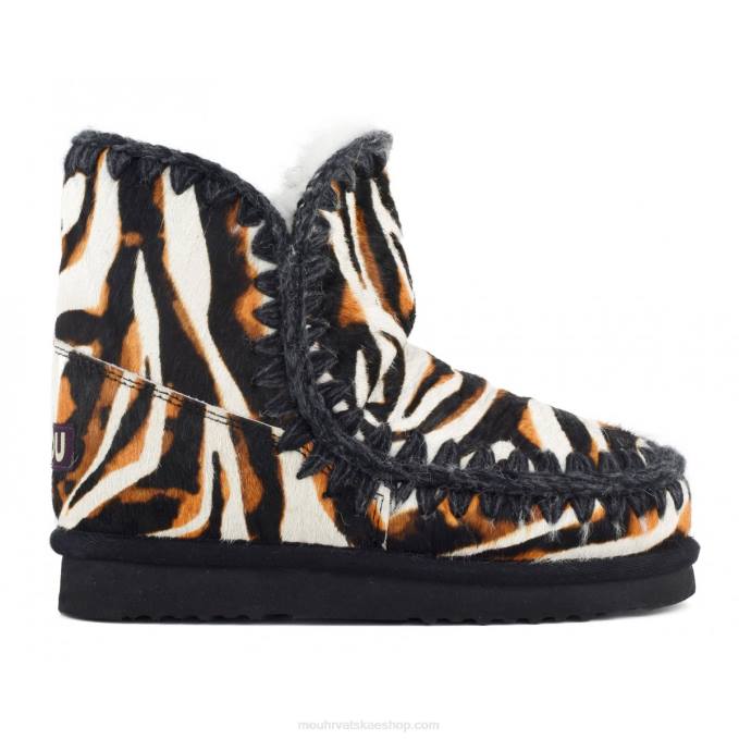 zebra bijela-bkack s narančastom Mou žene eskimski 18 poniskin Z46H359