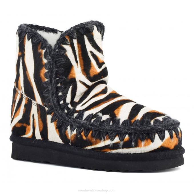 zebra bijela-bkack s narančastom Mou žene eskimski 18 poniskin Z46H359