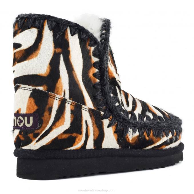 zebra bijela-bkack s narančastom Mou žene eskimski 18 poniskin Z46H359