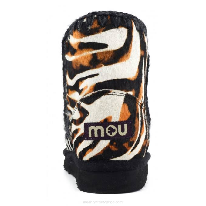 zebra bijela-bkack s narančastom Mou žene eskimski 18 poniskin Z46H359