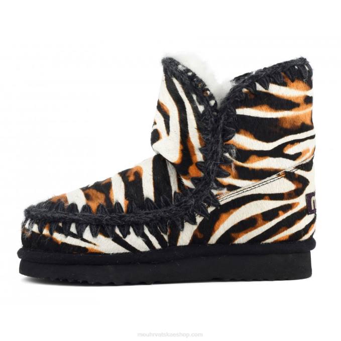 zebra bijela-bkack s narančastom Mou žene eskimski 18 poniskin Z46H359
