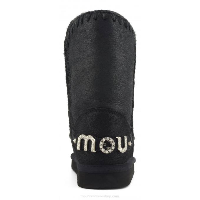 napuknuto crno/sivo Mou žene eskimo 24 s logotipom od kamenčića Z46H315