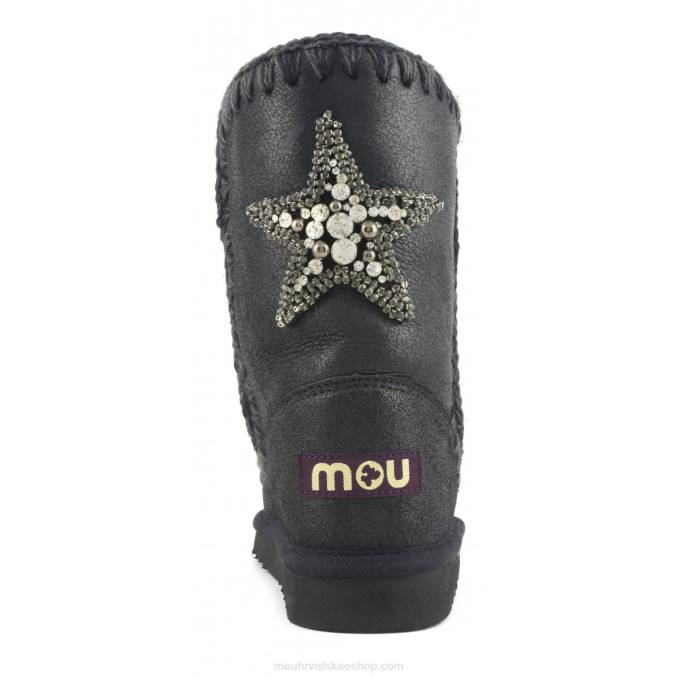 napuknuto crno/sivo Mou žene eskimo 24 stražnja zvijezda Z46H366