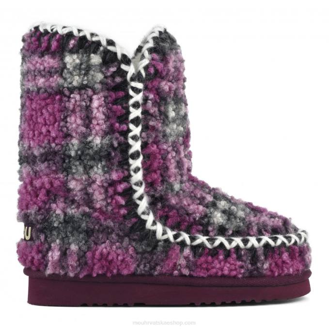 plišani jorgovan Mou žene eskimo 24 tartan teddy flis Z46H320