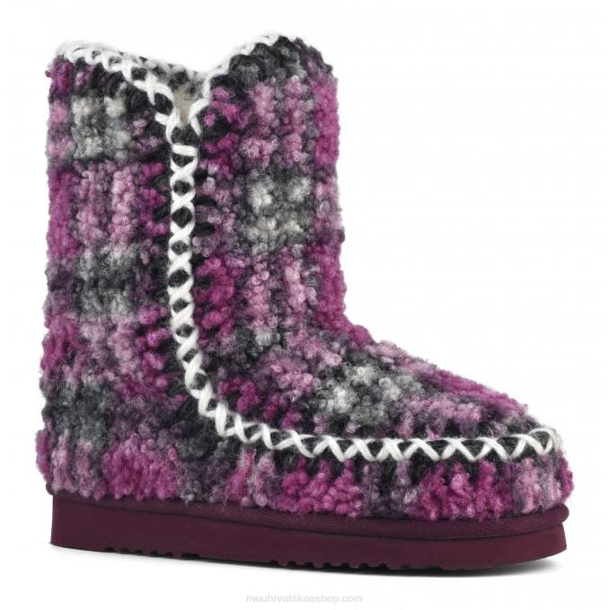 plišani jorgovan Mou žene eskimo 24 tartan teddy flis Z46H320