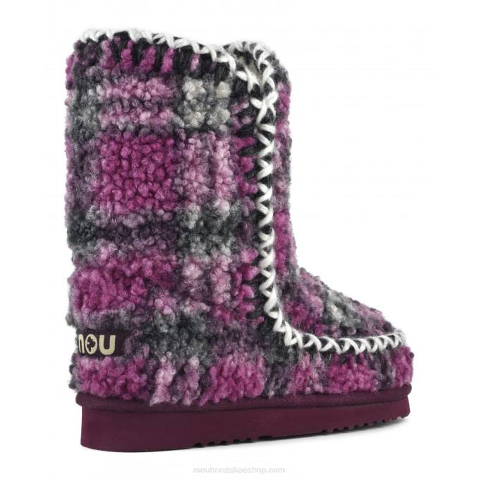 plišani jorgovan Mou žene eskimo 24 tartan teddy flis Z46H320