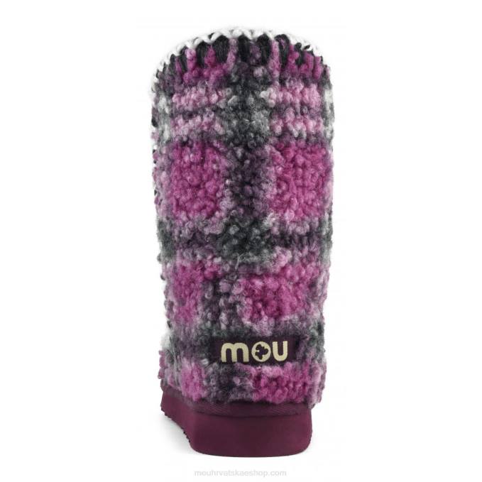 plišani jorgovan Mou žene eskimo 24 tartan teddy flis Z46H320